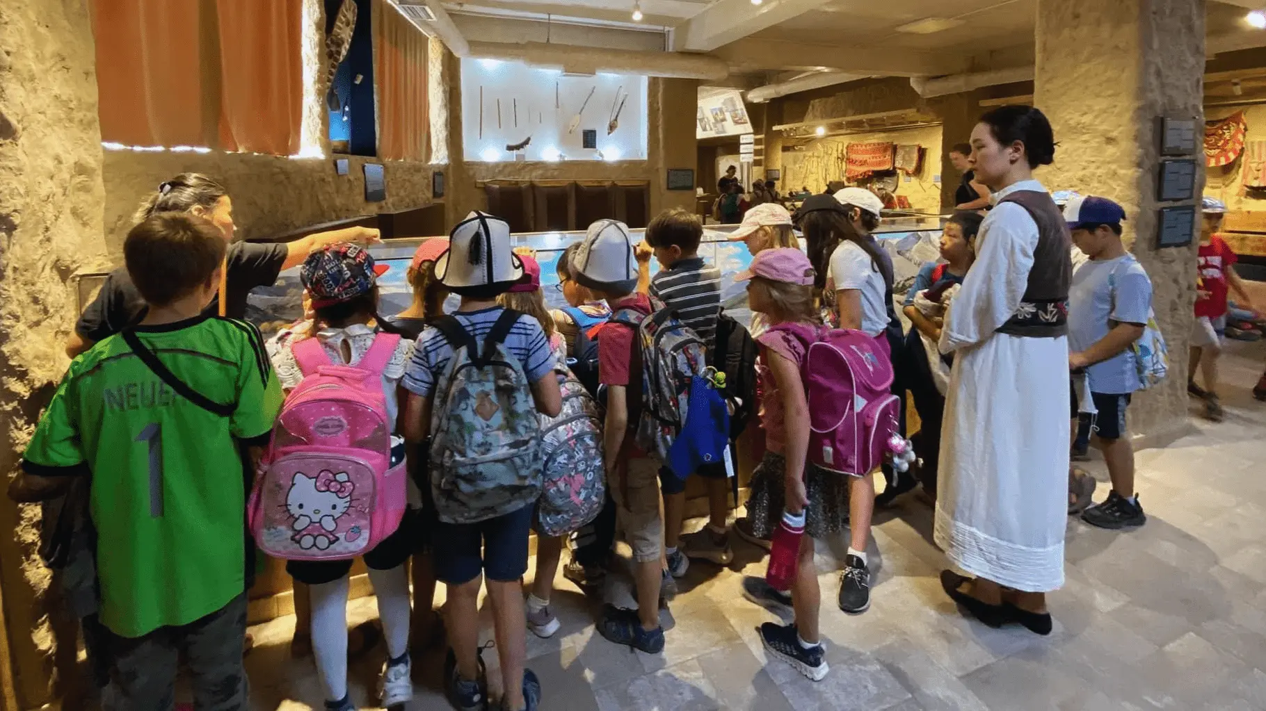 Elementary students on a field trip