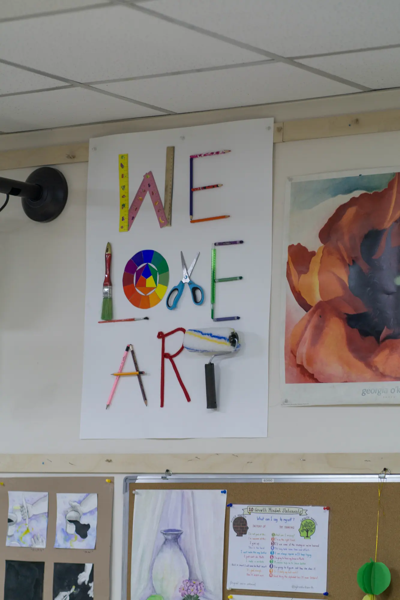 Student's artwork showcase